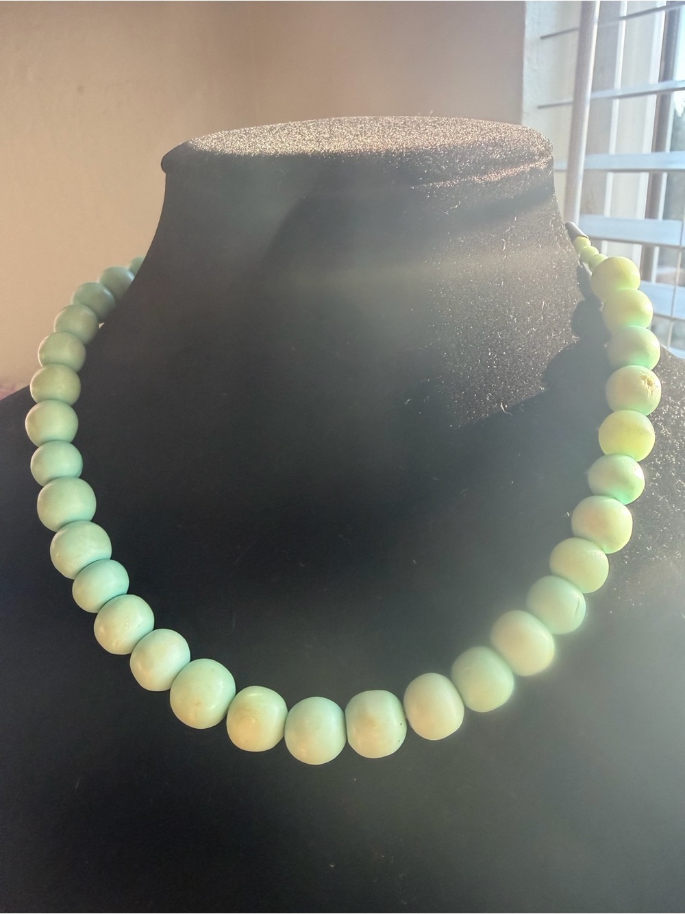 Green natural Beaded Necklace - Women Jewelry
